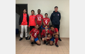 U13 vainqueur du tournoi en salle de Colombier Saugnieu